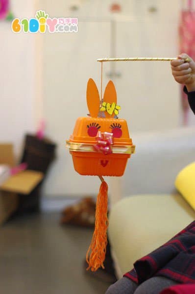 Fast food box making Lantern Festival rabbit lamp