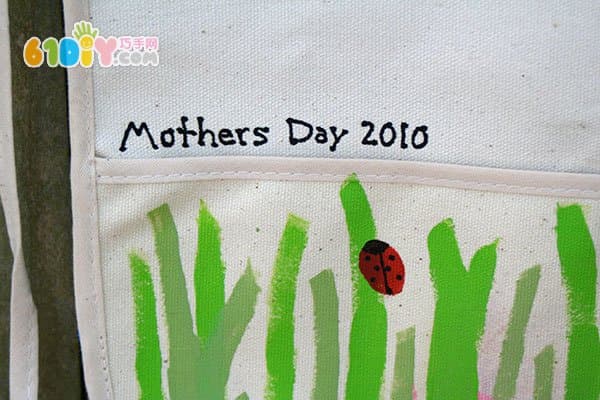 Gift for mom beautiful hand-painted apron