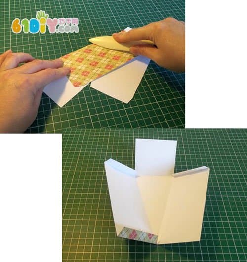 Triangle cake shaped carton making process