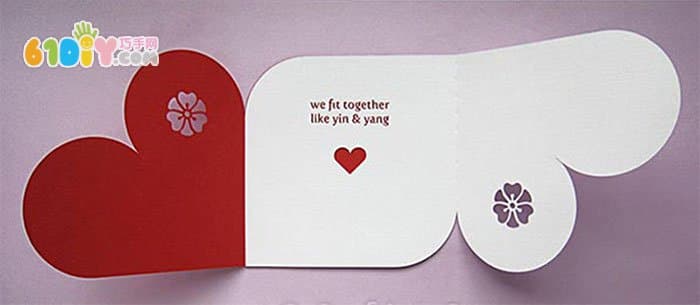 Teach you to make a love card for Women's Day