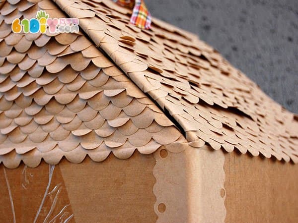 Turning waste into treasure, making a beautiful house from waste cardboard boxes