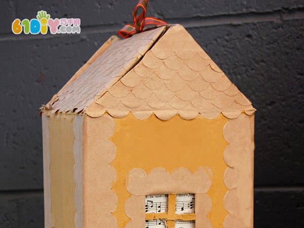 Turning waste into treasure, making a beautiful house from waste cardboard boxes