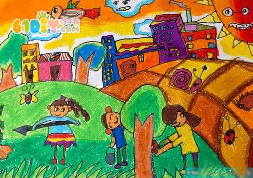 Arbor Day Children's Paintings