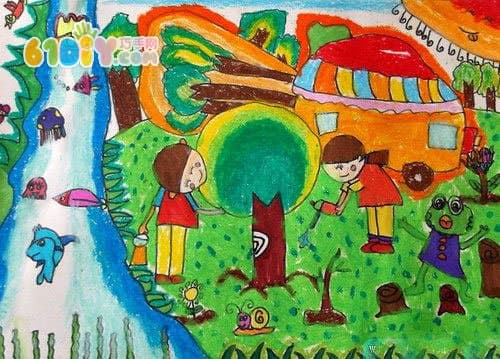 Arbor Day Children's Paintings