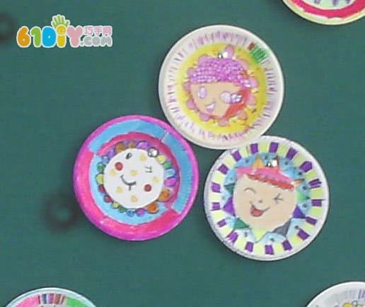 Children's paper painting handmade works