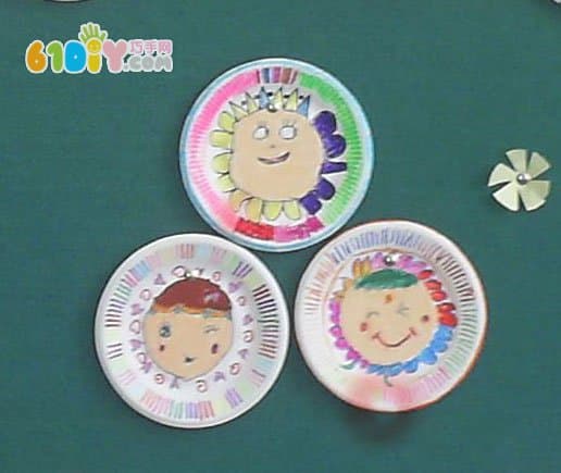 Children's paper painting handmade works
