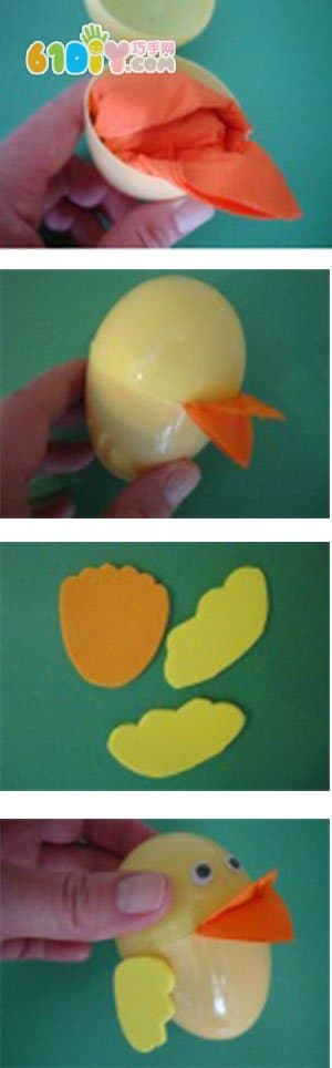 Easter handmade three-dimensional chick making