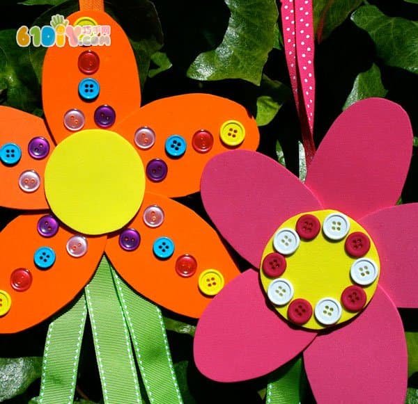 Children's Spring DIY Sponge Paper Flowers