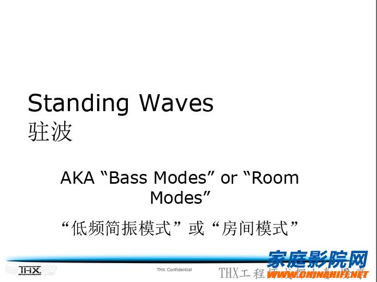 Analysis and treatment of low frequency standing wave problem in home theater