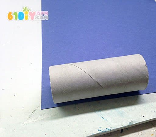Roll paper tube creative DIY cute version Superman