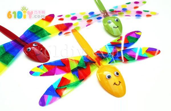 Plastic spoon waste utilization Beautiful colorful enamel making