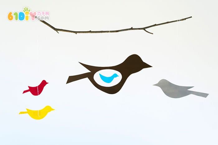 Spring Handmade Simple Bird Ornaments