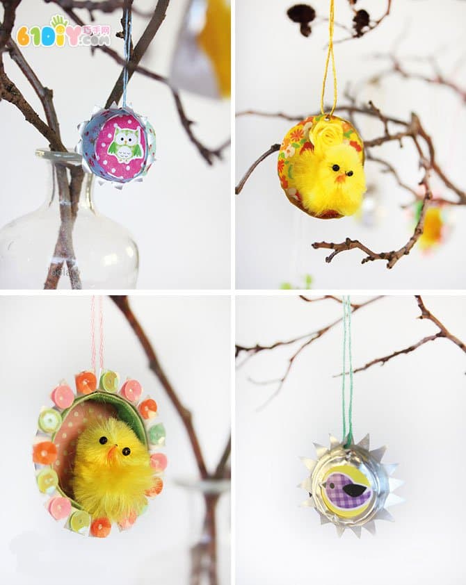 Cute Easter Chicks Hanging DIY