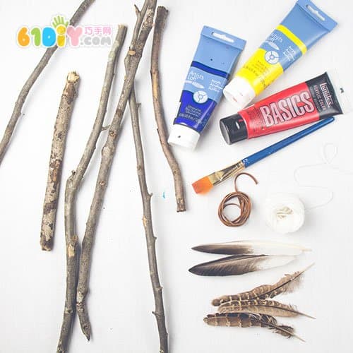 Handmade Twig Photo Hanging