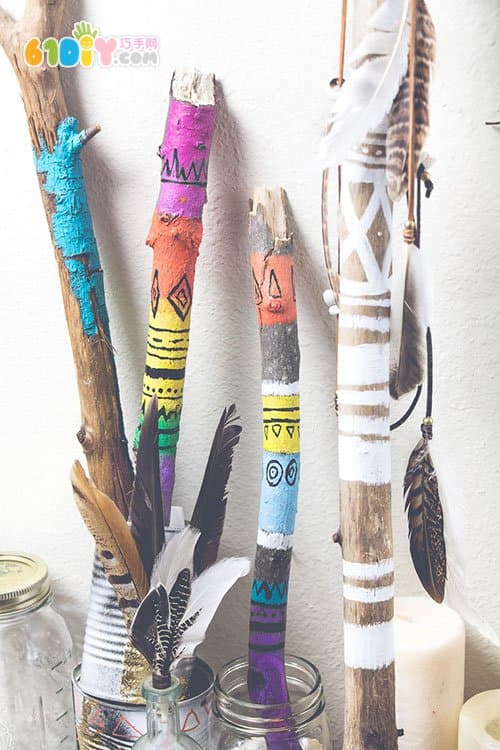 Handmade Twig Photo Hanging