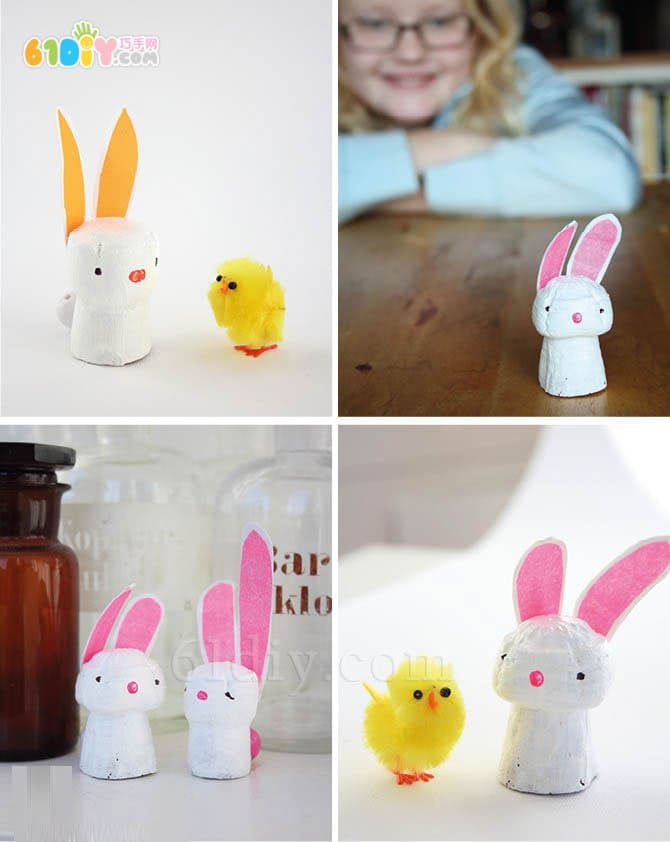 Easter Children's Handmade Wine Bottle Stopper DIY Bunny
