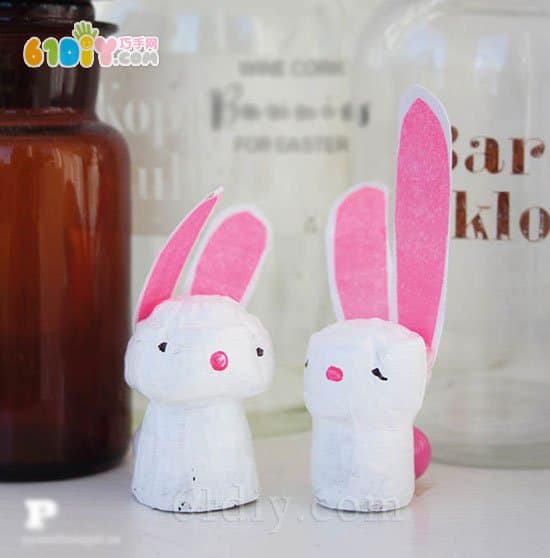 Easter Children's Handmade Wine Bottle Stopper DIY Bunny