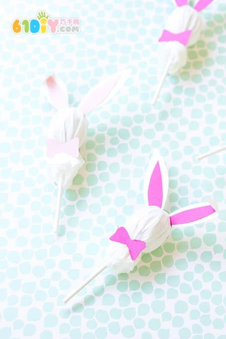 Easter creative bunny lollipop