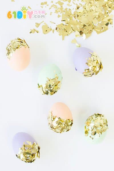 DIY golden Easter egg