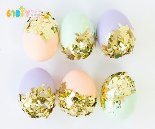 DIY golden Easter egg