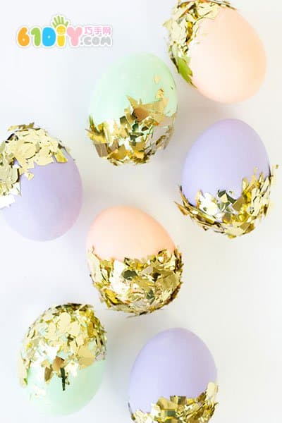 DIY golden Easter egg