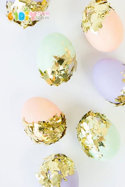 DIY golden Easter egg