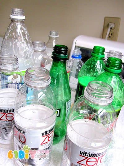 Beverage bottle DIY making flowers