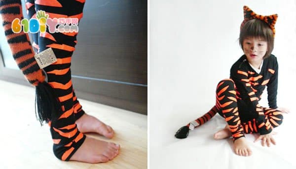 Homemade Kindergarten Plays Props Tiger Costume