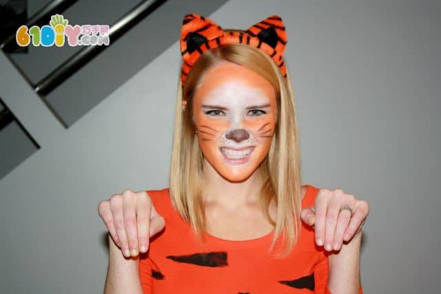 Homemade tiger costume
