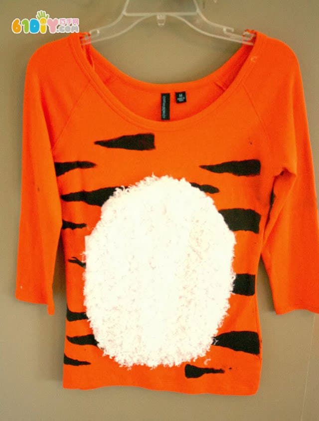 Homemade tiger costume