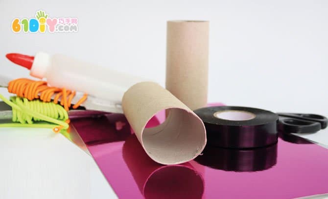 Children's DIY Roll Paper Tube Handmade Telescope