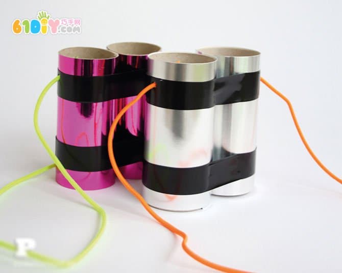 Children's DIY Roll Paper Tube Handmade Telescope