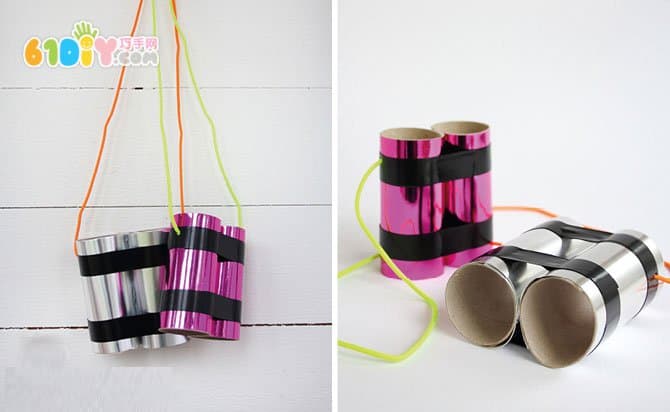 Children's DIY Roll Paper Tube Handmade Telescope