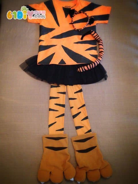 How to make a tiger children's performance suit