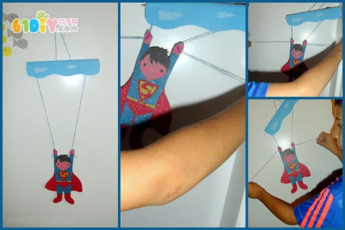Children's toys DIY flying Superman
