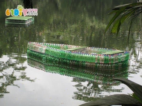 Beverage bottle waste utilization change boat
