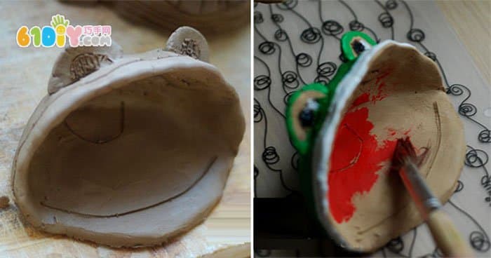 Children's creative mason frog candlestick