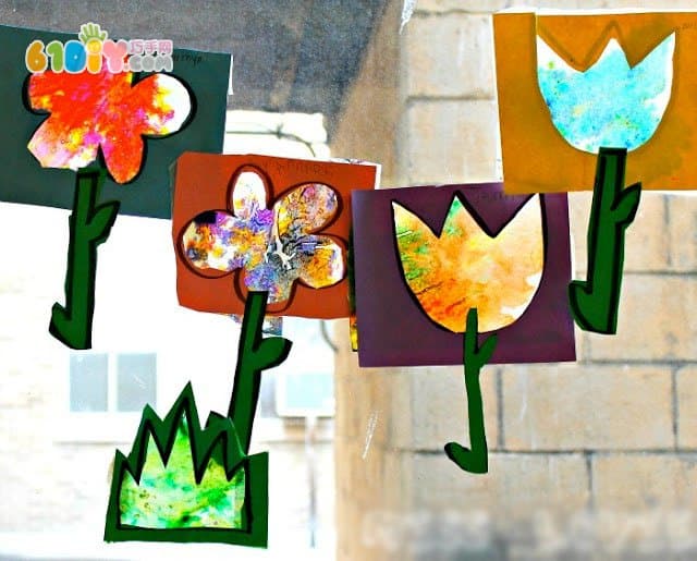 Parent-Child Handmade Spring Flower Window Ornament