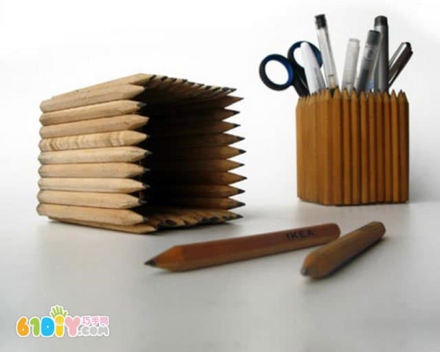 Pencil making pen holder