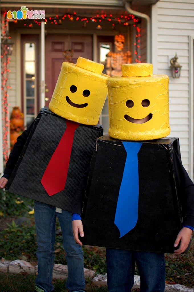Creative Halloween Costume Lego Little Man