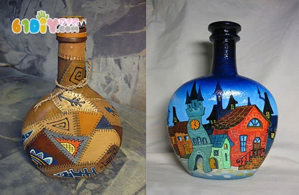 Painted bottle works