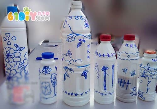 Painted bottle works