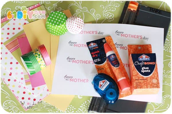 Mother's Day Cake Paper Flower Card Making