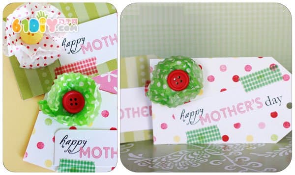 Mother's Day Cake Paper Flower Card Making