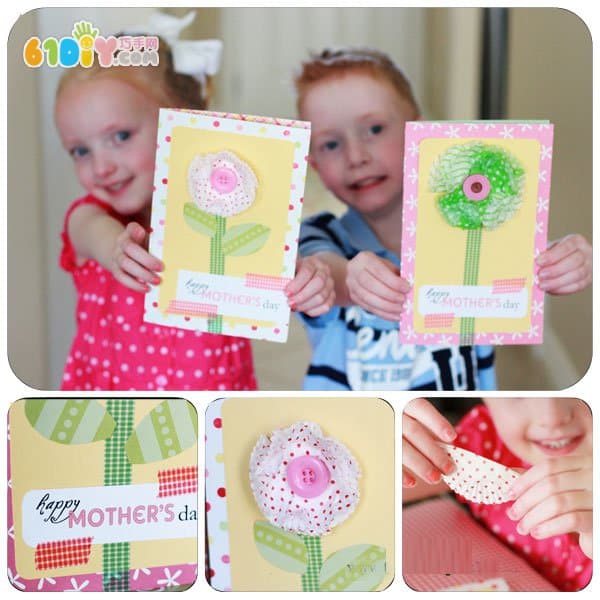 Mother's Day Cake Paper Flower Card Making