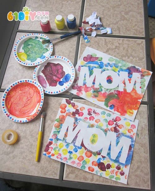 Simple Mother's Day handmade gift MOM card