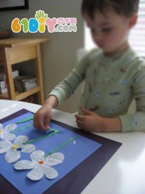 Handmade Newspaper Flower Card