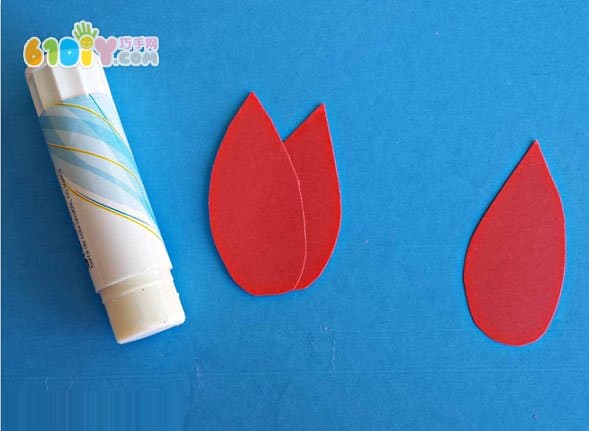 DIY making simple jam paper tulip flowers