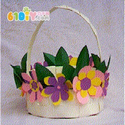 How to make a mother's day weave flower basket