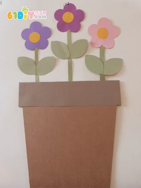 Mother's Day Handmade Gift Flower Necklace and Flower Pot